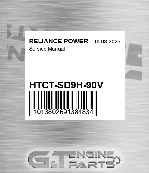 HTCT-SD9H-90V Service Manual for RELIANCE POWER