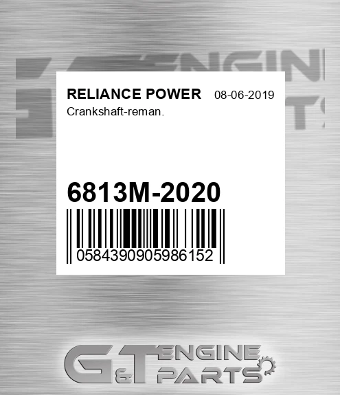 6813M-2020 Crankshaft-reman.