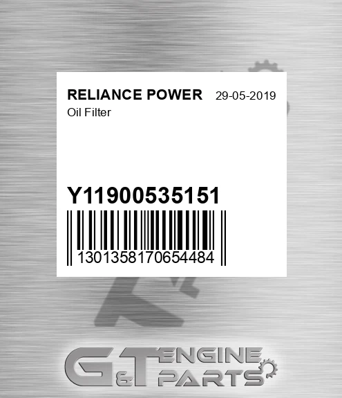 Y11900535151 Oil Filter
