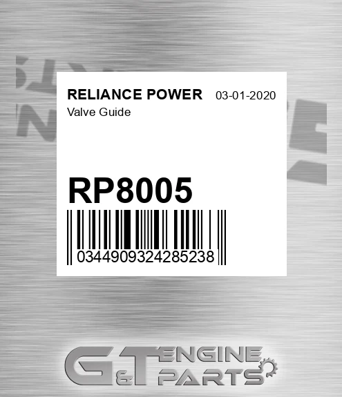 RP8005 Valve Guide