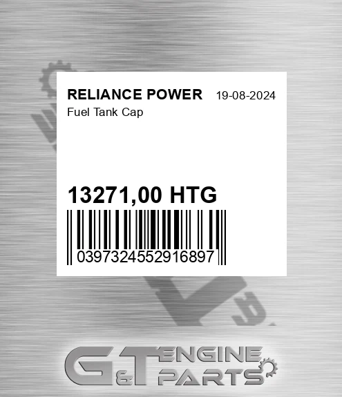 13271,00 HTG Fuel Tank Cap
