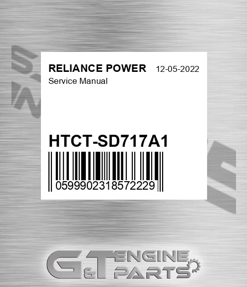 HTCT-SD717A1 Service Manual for RELIANCE POWER