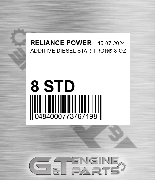 8 STD RELIANCE POWER Additive Diesel Star-tron® 8-oz
