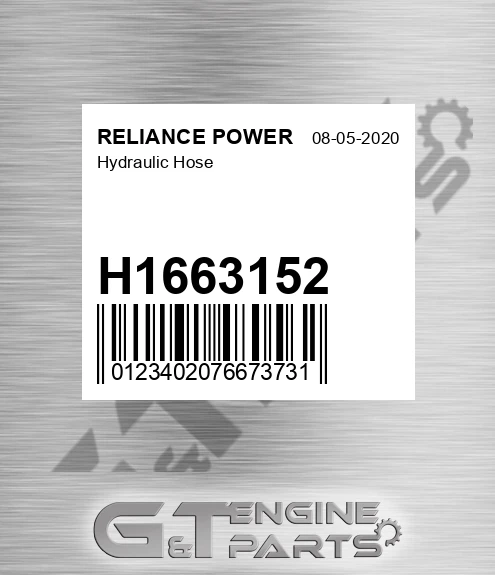 H1663152 Hydraulic Hose