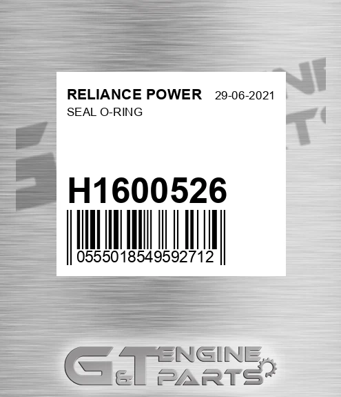 H1600526 Seal O-ring