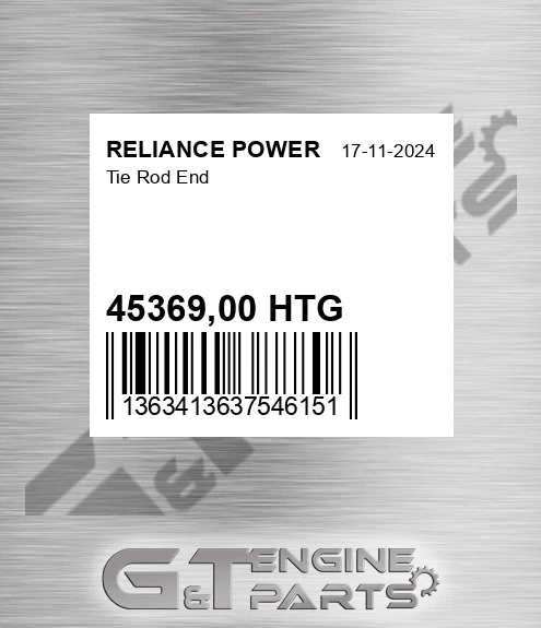 45369,00 HTG Tie Rod End