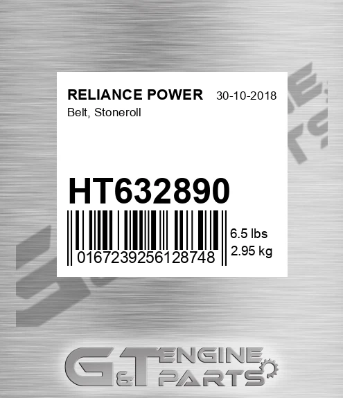 HT632890 Belt, Stoneroll for RELIANCE POWER