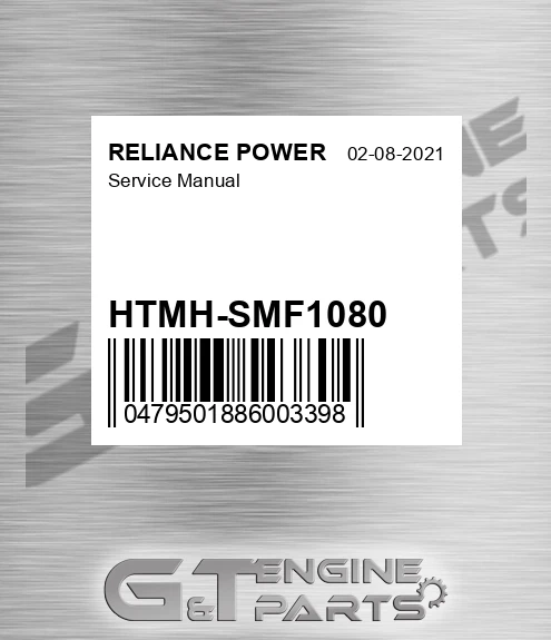HTMH-SMF1080 Service Manual for RELIANCE POWER