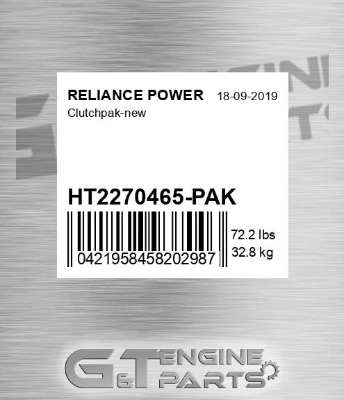 HT2270465-PAK Clutchpak-new