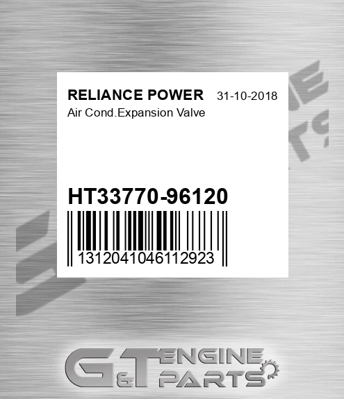 HT33770-96120 Air Cond.expansion Valve for RELIANCE POWER