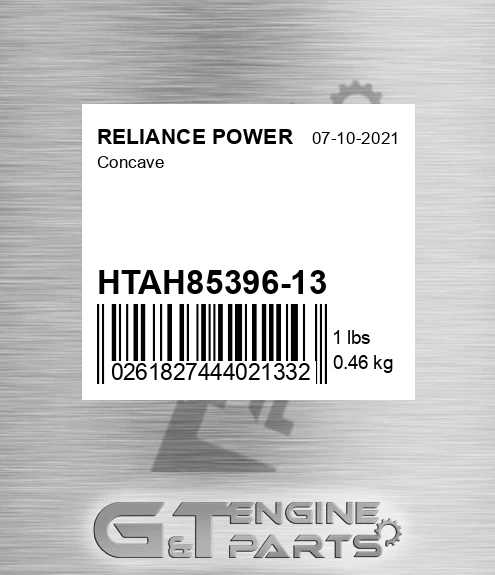 HTAH85396-13 Concave for RELIANCE POWER