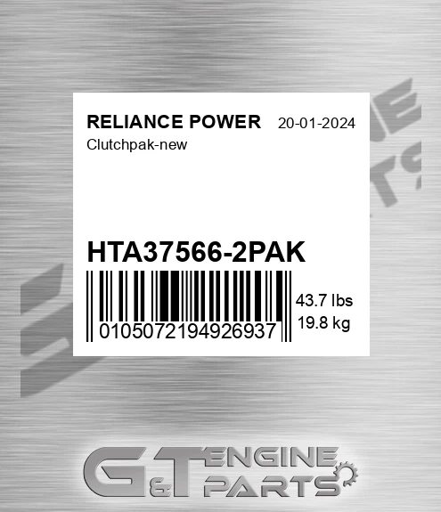 HTA37566-2PAK Clutchpak-new