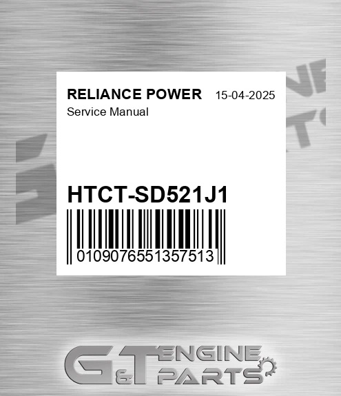 HTCT-SD521J1 Service Manual for RELIANCE POWER