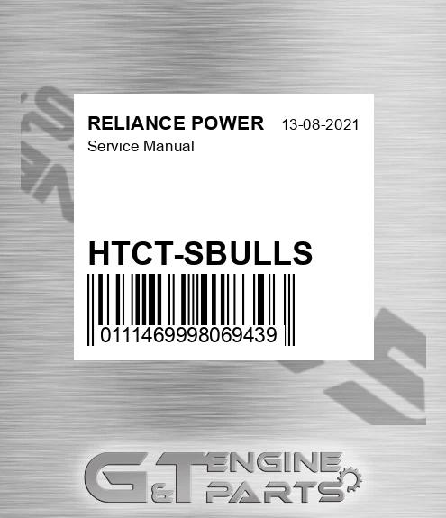 HTCT-SBULLS Service Manual for RELIANCE POWER
