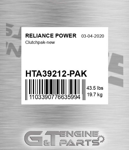 HTA39212-PAK Clutchpak-new