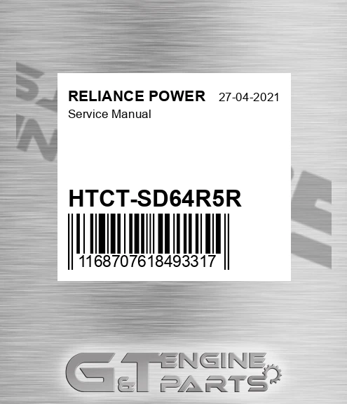 HTCT-SD64R5R Service Manual for RELIANCE POWER