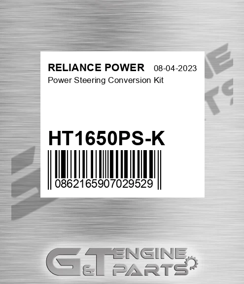 HT1650PS-K Power Steering Conversion Kit for RELIANCE POWER