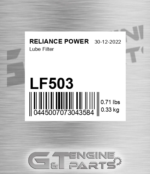 LF503 Lube Filter