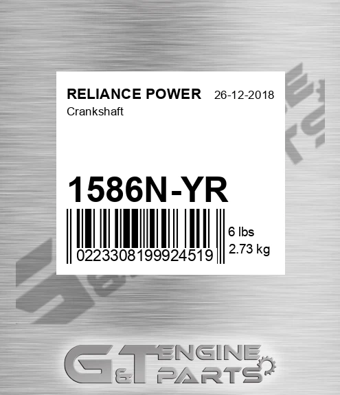 1586N-YR Crankshaft