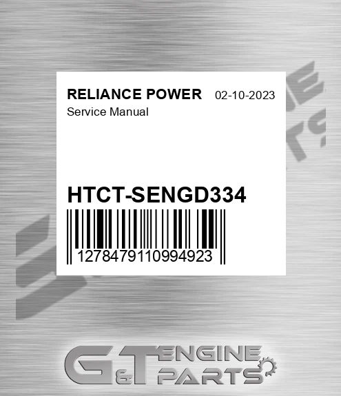 HTCT-SENGD334 Service Manual for RELIANCE POWER
