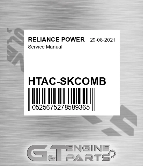 HTAC-SKCOMB Service Manual for RELIANCE POWER