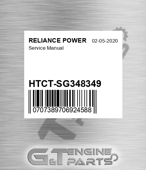 HTCT-SG348349 Service Manual for RELIANCE POWER