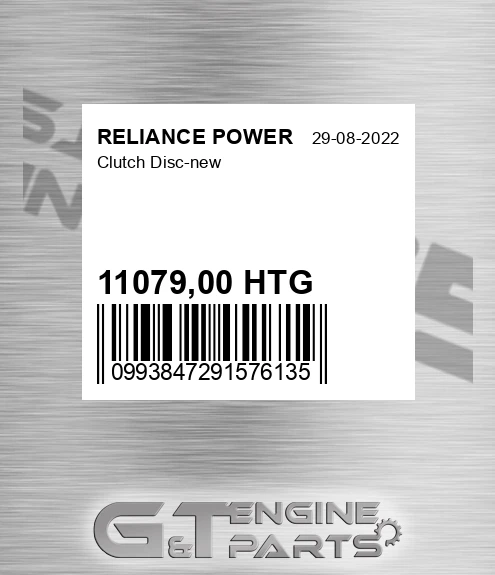 11079,00 HTG Clutch Disc-new