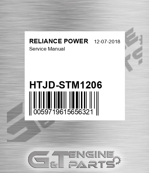 HTJD-STM1206 Service Manual for RELIANCE POWER