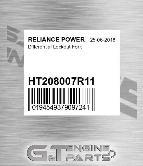 HT208007R11 RELIANCE POWER Differential Lockout Fork