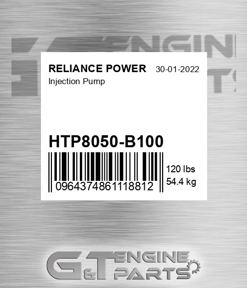 HTP8050-B100 Injection Pump for RELIANCE POWER