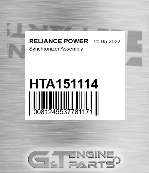 HTA151114 Synchronizer Assembly