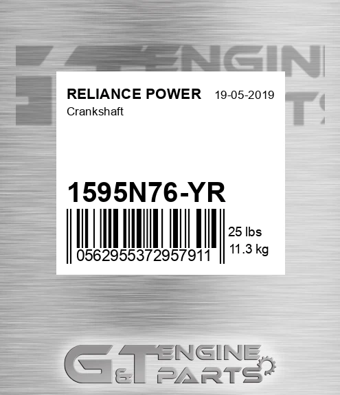 1595N76-YR Crankshaft