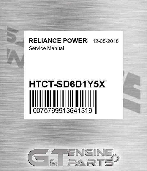 HTCT-SD6D1Y5X Service Manual for RELIANCE POWER