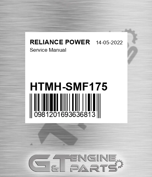 HTMH-SMF175 Service Manual for RELIANCE POWER