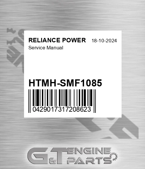 HTMH-SMF1085 Service Manual for RELIANCE POWER