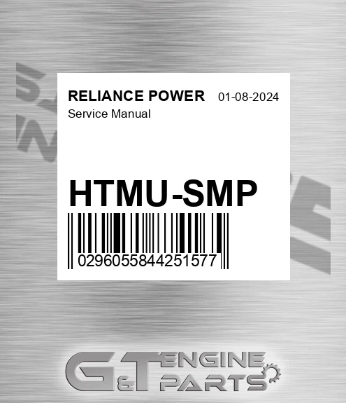HTMU-SMP Service Manual for RELIANCE POWER