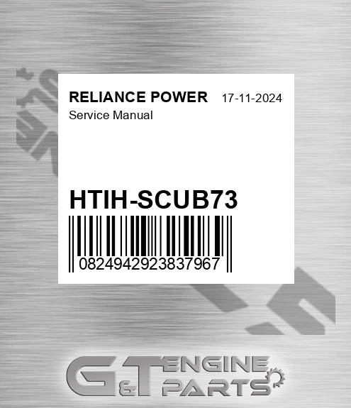 HTIH-SCUB73 Service Manual for RELIANCE POWER