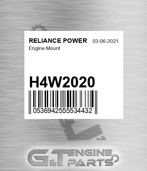 H4W2020 Engine Mount