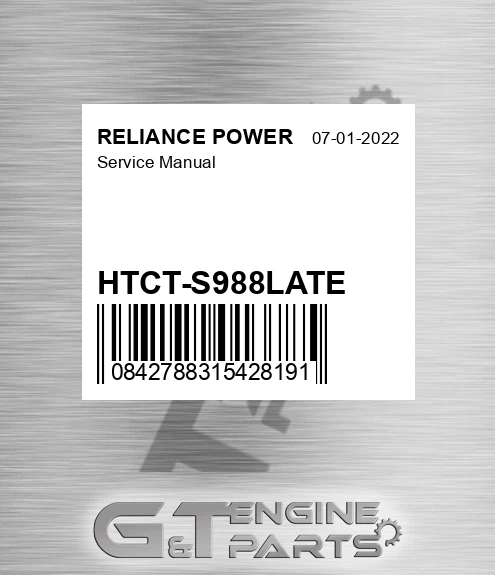 HTCT-S988LATE Service Manual for RELIANCE POWER
