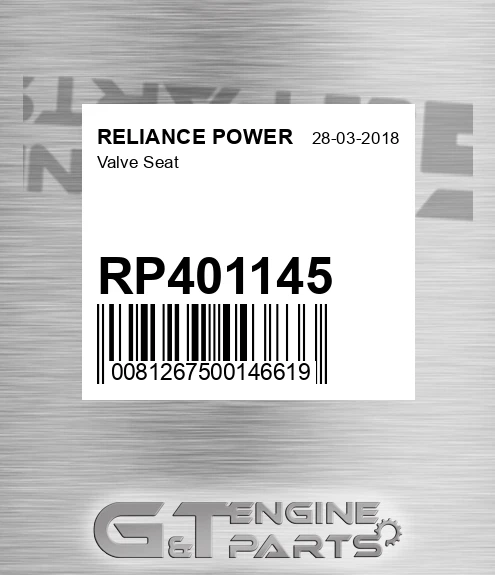 RP401145 Valve Seat for RELIANCE POWER