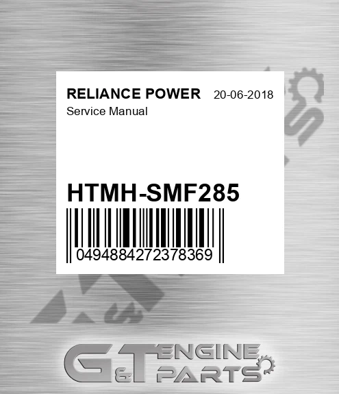 HTMH-SMF285 Service Manual for RELIANCE POWER