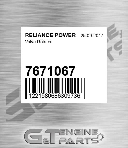 7671067 Valve Rotator