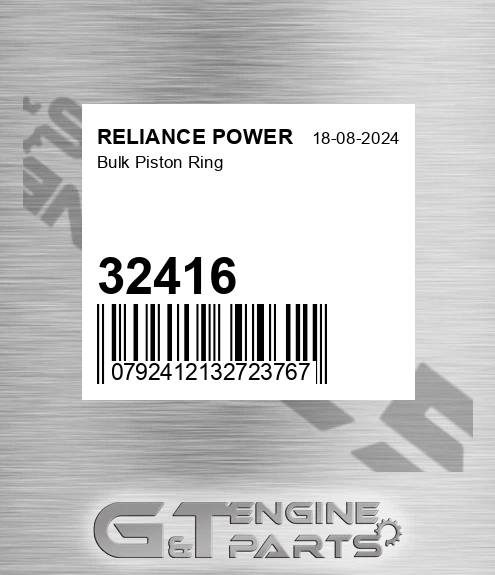 32416 Bulk Piston Ring