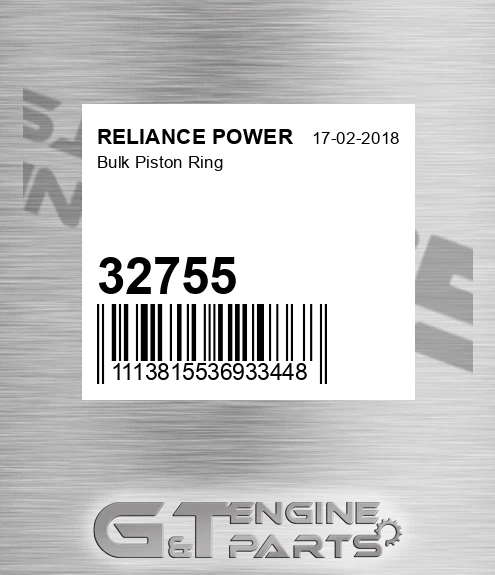32755 Bulk Piston Ring
