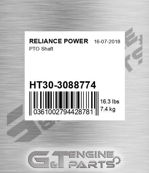 HT30-3088774 Pto Shaft