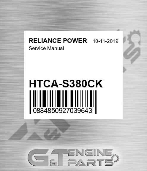 HTCA-S380CK Service Manual for RELIANCE POWER