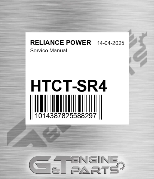 HTCT-SR4 Service Manual for RELIANCE POWER