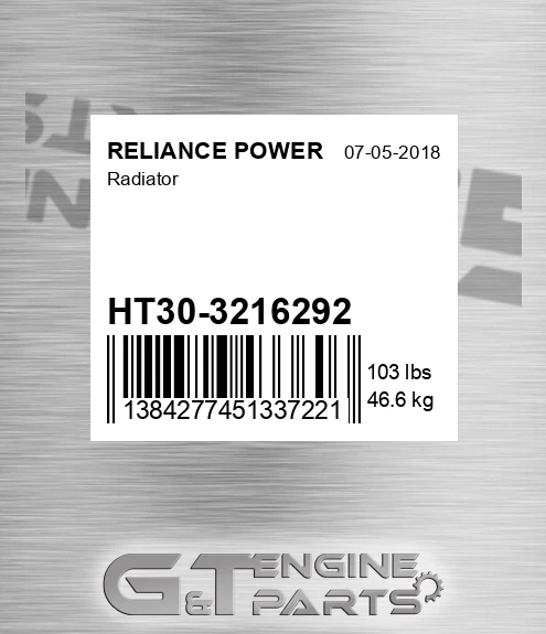 HT30-3216292 Radiator
