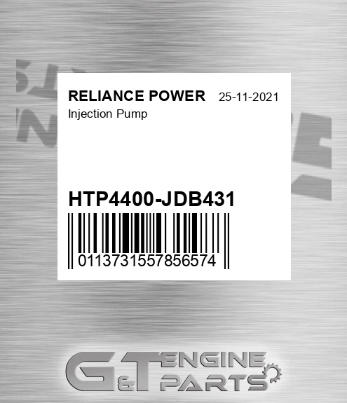 HTP4400-JDB431 Injection Pump for RELIANCE POWER