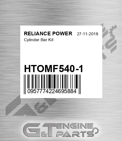 HTOMF540-1 Cylinder Bar Kit for RELIANCE POWER
